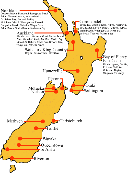 New Zealand Map. Please load